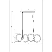 Подвесная люстра Node MOD165PL-L40B3K