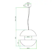 Подвесная люстра Rebel MOD322PL-L6G3K