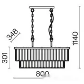 Подвесная люстра Revero MOD085PL-08CH