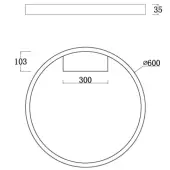 Припотолочная люстра Rim MOD058CL-L35BS4K