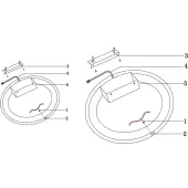 Припотолочная люстра Rim MOD058CL-L50BS4K