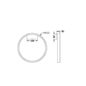 Бра Rim MOD058WL-L25B3K