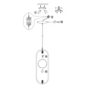 Подвесная люстра Ring MOD013PL-02B