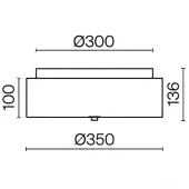 Припотолочная люстра Ripple MOD096CL-03G