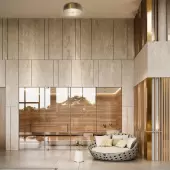 Припотолочная люстра Ripple MOD096CL-05G