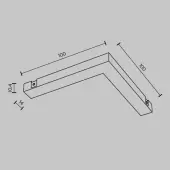 Коннектор питания шинопровода Basity TRA172CPC-1B