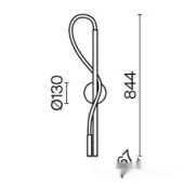 Бра Tau MOD166WL-L12G3K