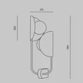 Бра Tropic MOD164WL-02BS