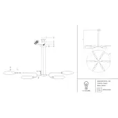 Подвесная люстра Ventura MOD012CL-12G