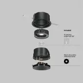 Точечный светильник Wise DL057-10W4K-B