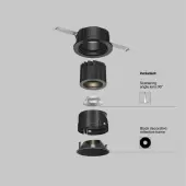 Точечный светильник Wise DL057-7W3K-B