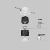 Точечный светильник Wise DL057-7W4K-W