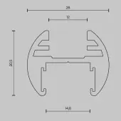 Шинопровод Basity TRX172-R-112B