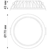 Точечный светильник Demi 358304